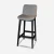 Licht taupe hopsack
